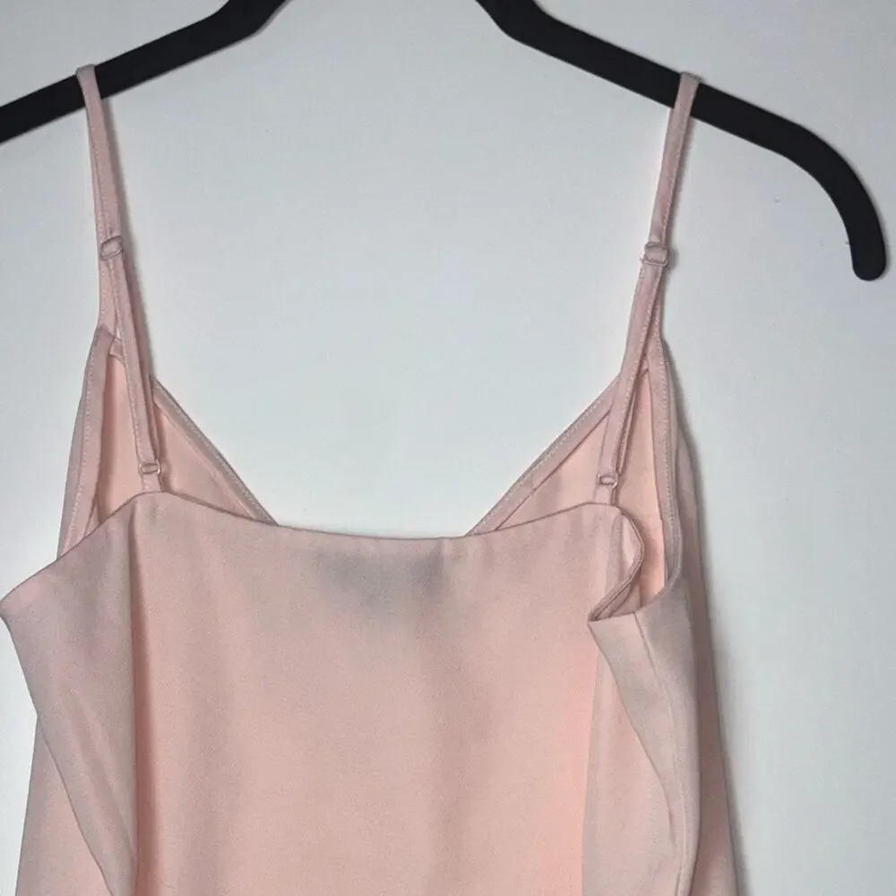 J. Crew V-neck camisole spaghetti strap tank Women's size XXS | 00 in pale pink